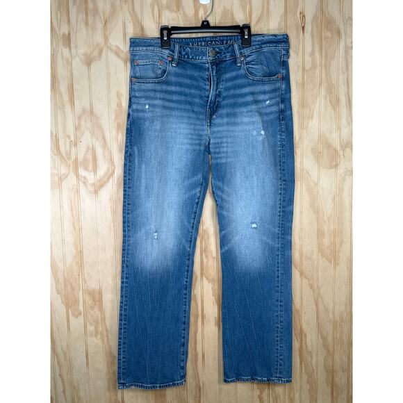 American Eagle AirFlex+ Original Bootcut Jeans Men’s 33 x 30 Slightly Distress - Picture 6 of 7